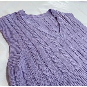 Lilac knitted sweater vest 🌷